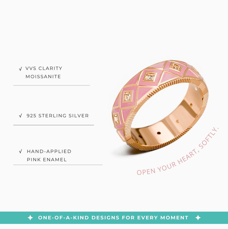 Sierra Geometric Ring - Pink - Serene Western