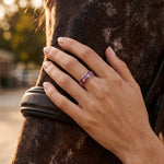 Sierra Geometric Ring - Purple - Serene Western thumbnail