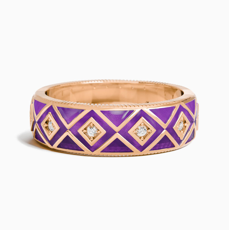 Sierra Geometric Ring - Purple - Serene Western