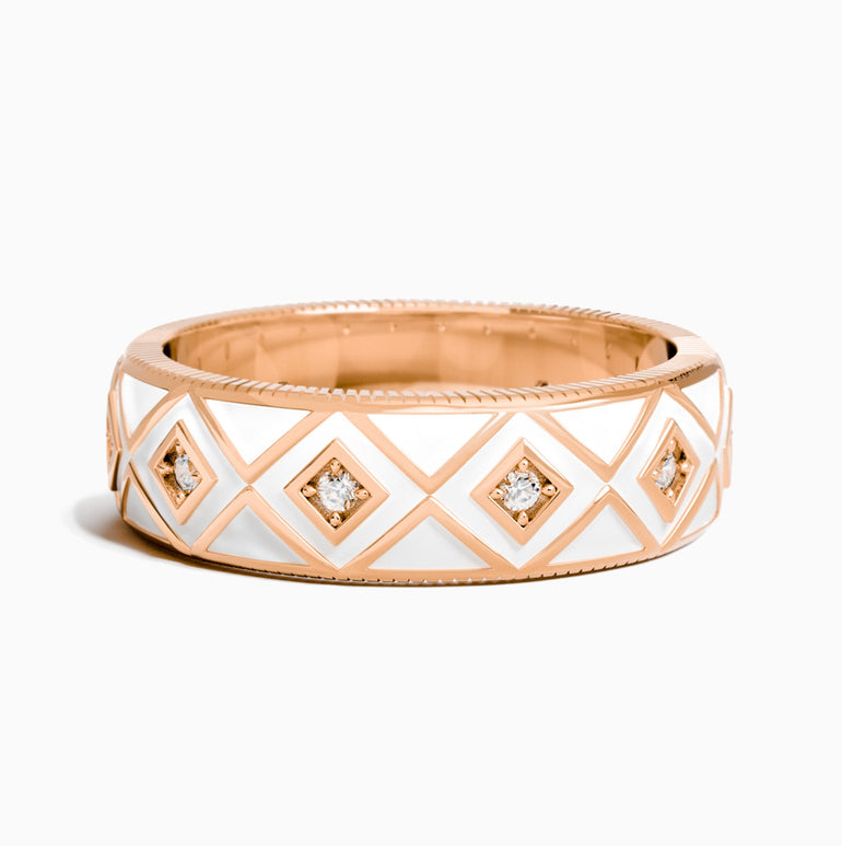 Sierra Geometric Ring - White - Serene Western