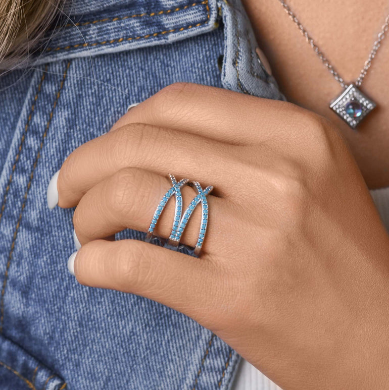 Sierra Wrap Ring - Turquoise - Serene Western