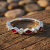 Silent Geometry Ring - Red