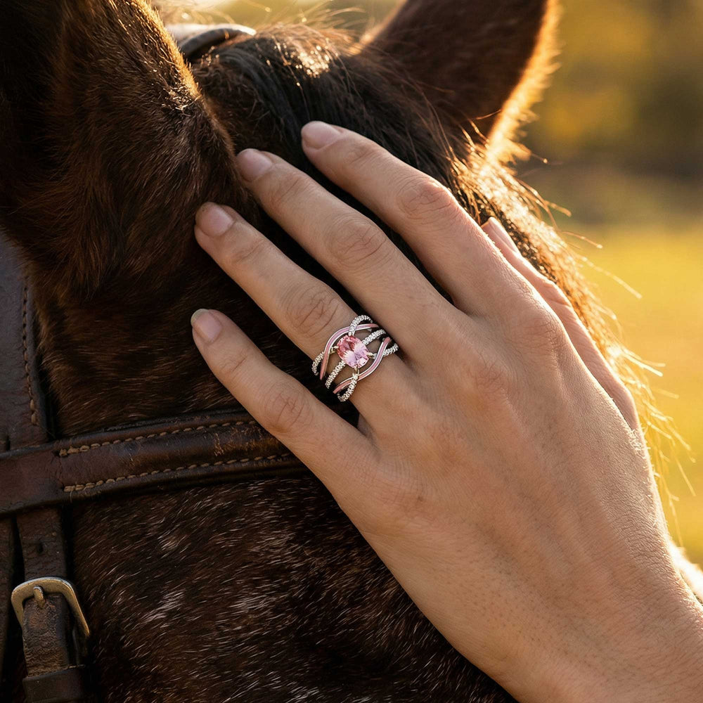 Silver Rapids Ring - Rose Quartz - Serene Western