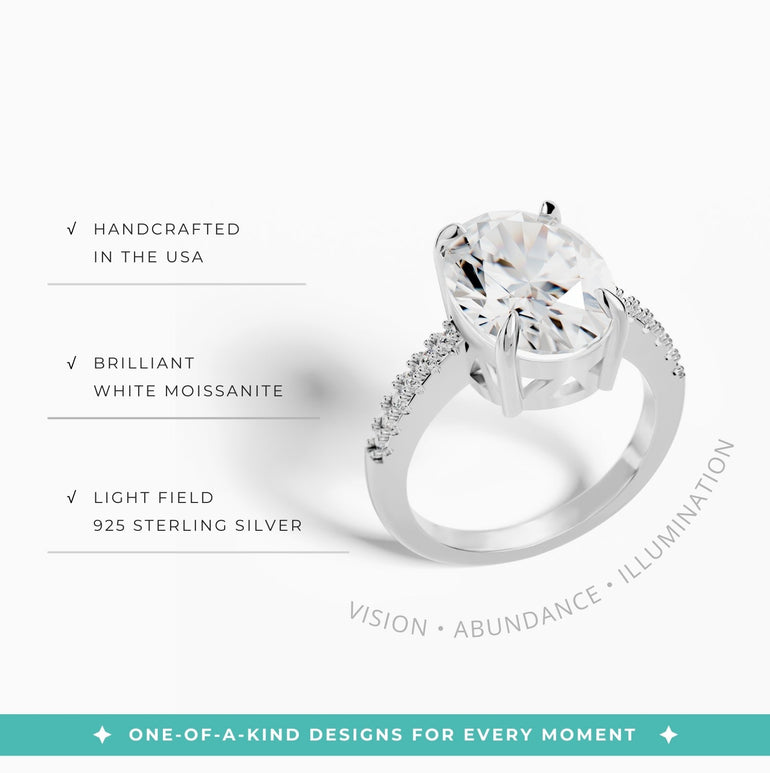 Snow Blossom Ring - Moissanite - Serene Western