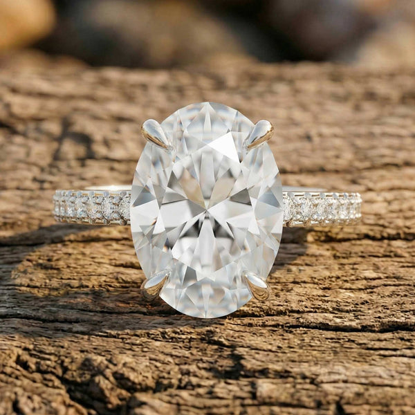 Snow Blossom Ring - Moissanite