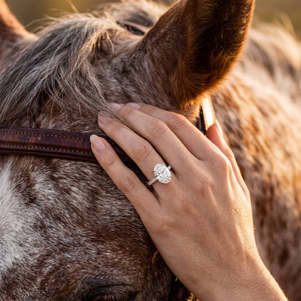Snow Blossom Ring - Moissanite - Serene Western