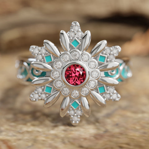 Bague mystère enneigée