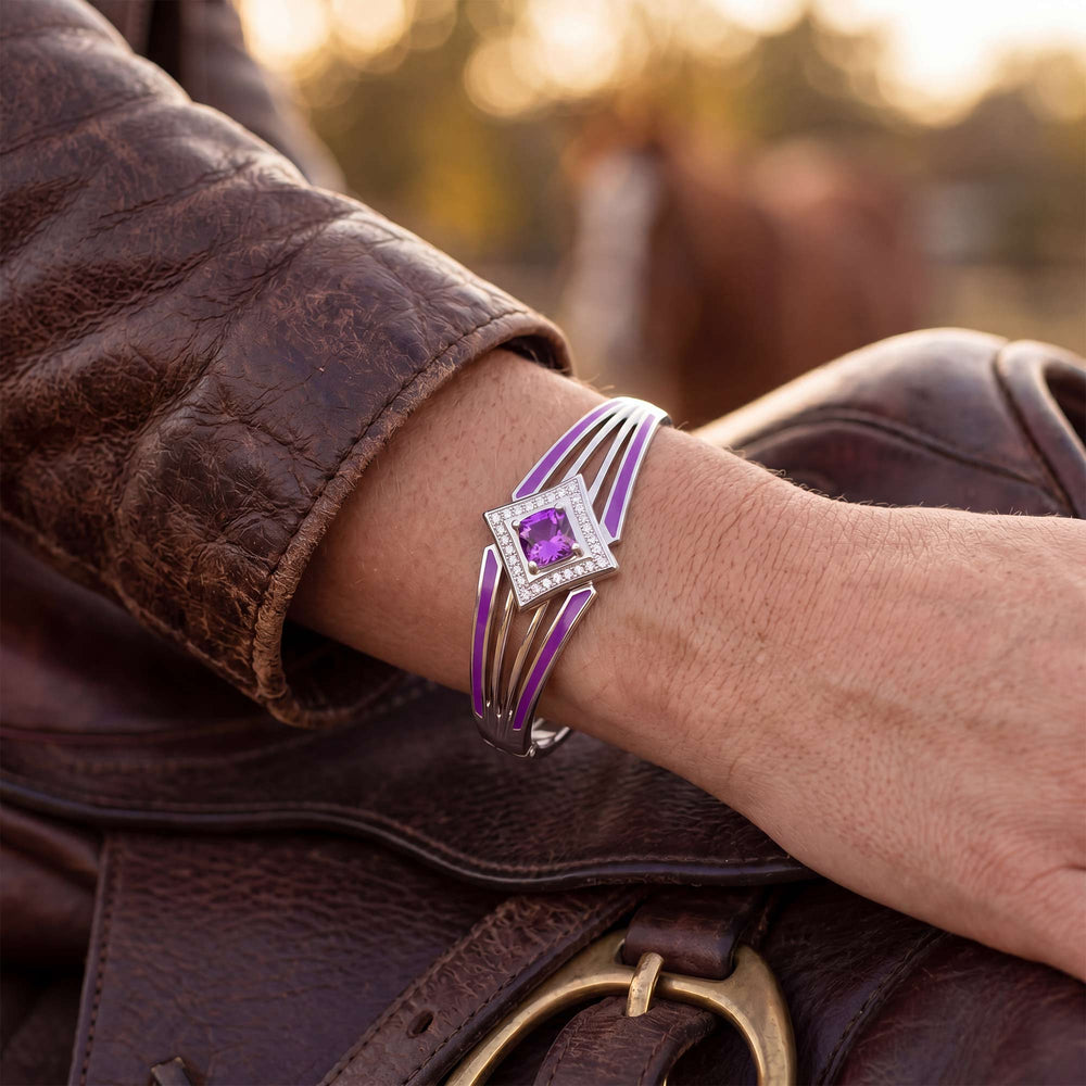 Soulful Waters Bracelet - Amethyst - Serene Western