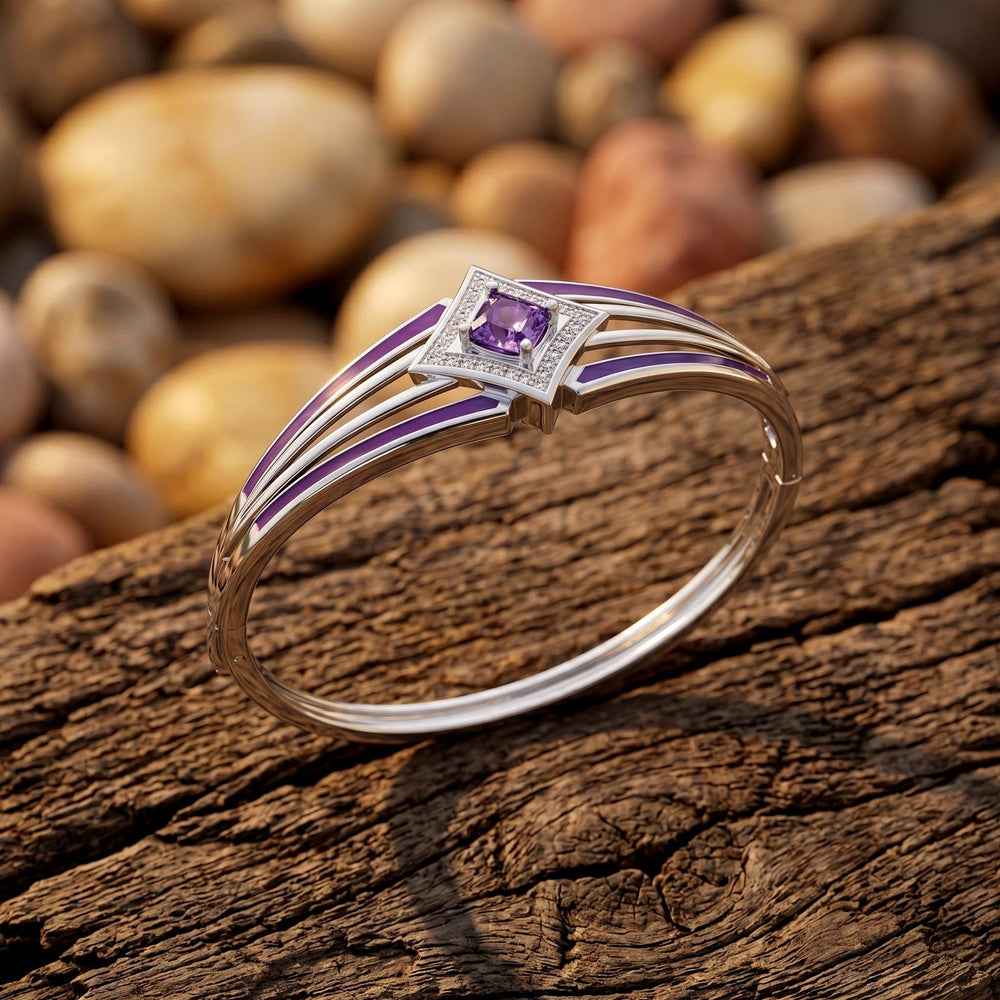 Soulful Waters Bracelet - Amethyst - Serene Western