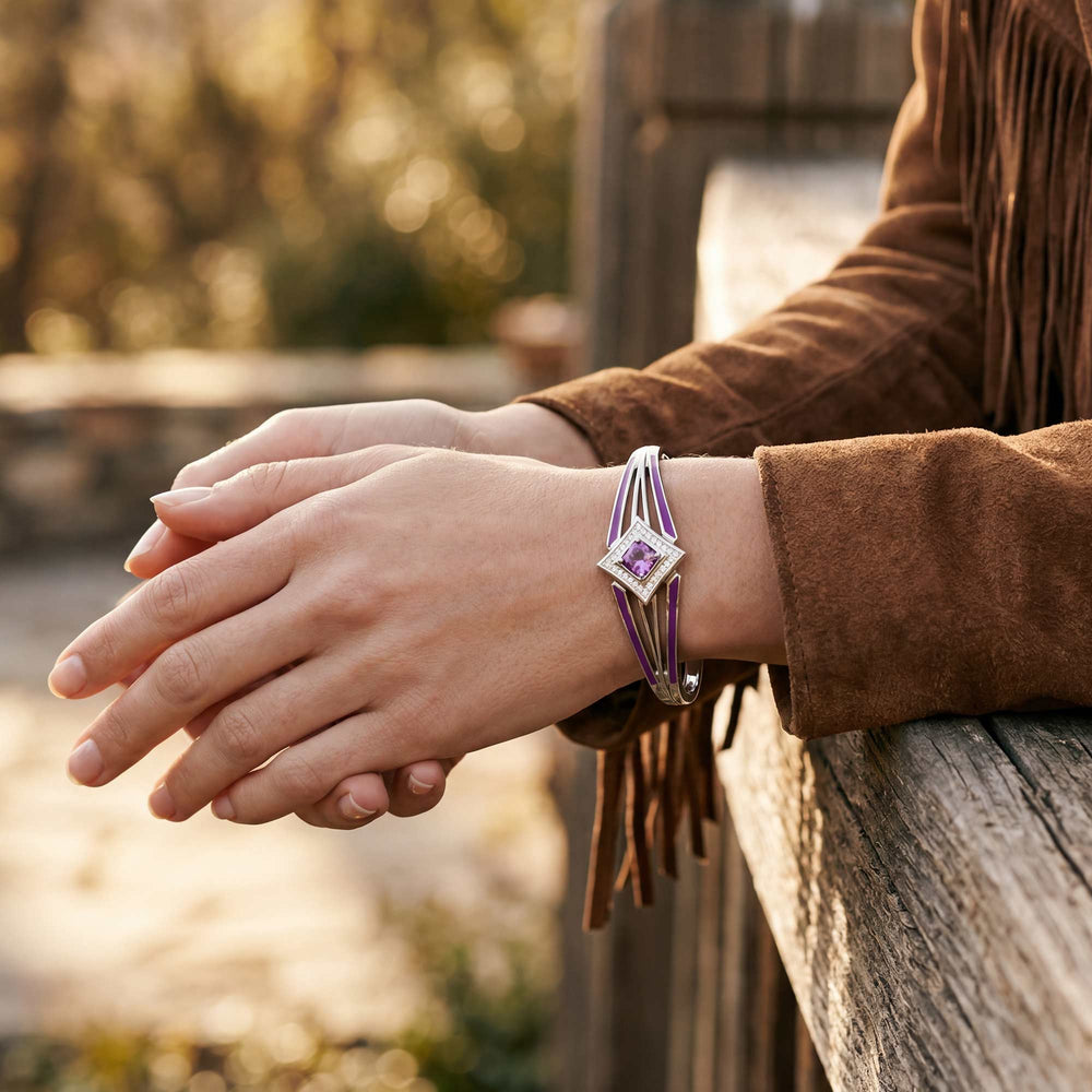 Soulful Waters Bracelet - Amethyst - Serene Western