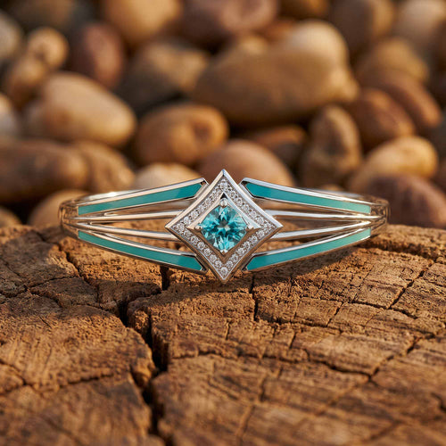 Soulful Waters Bracelet - Aquamarine - Serene Western