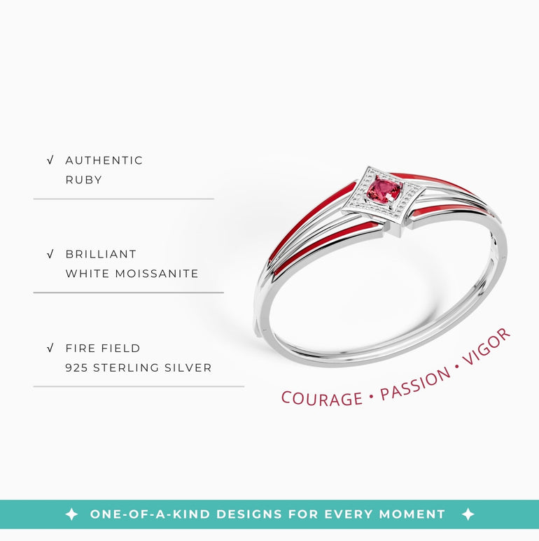 Soulful Waters Bracelet - Ruby - Serene Western