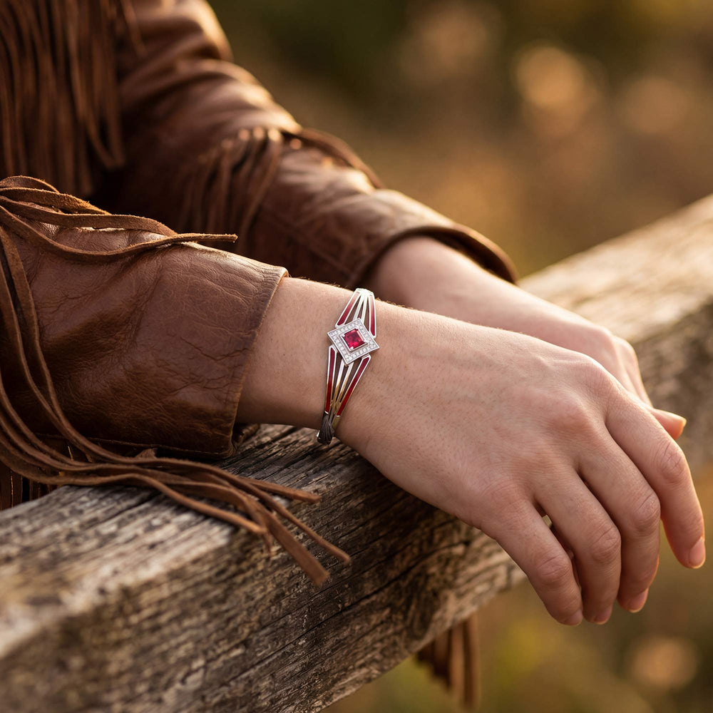 Soulful Waters Bracelet - Ruby - Serene Western