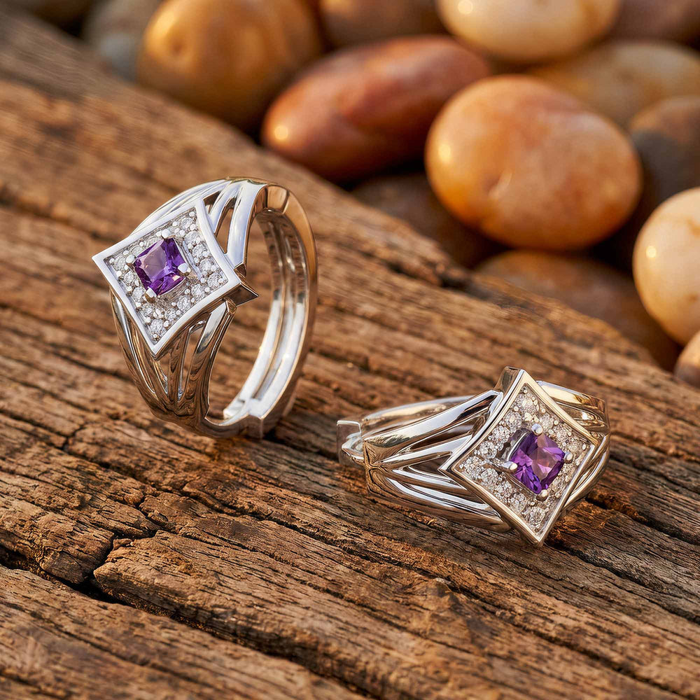 Soulful Waters Earrings - Amethyst - Serene Western