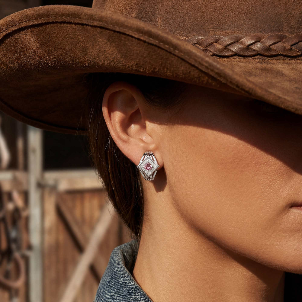 Soulful Waters Earrings - Rose Quartz - Serene Western