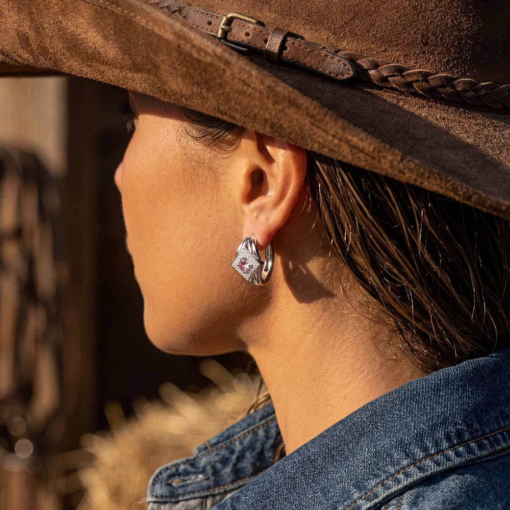 Soulful Waters Earrings - Rose Quartz - Serene Western