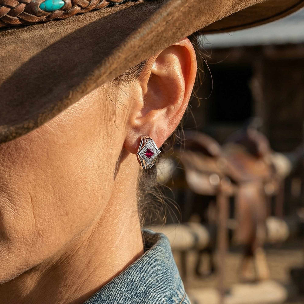 Soulful Waters Earrings - Ruby - Serene Western