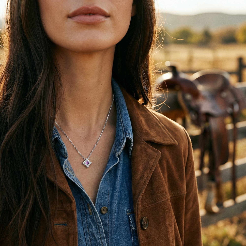 Soulful Waters Necklace - Amethyst - Serene Western