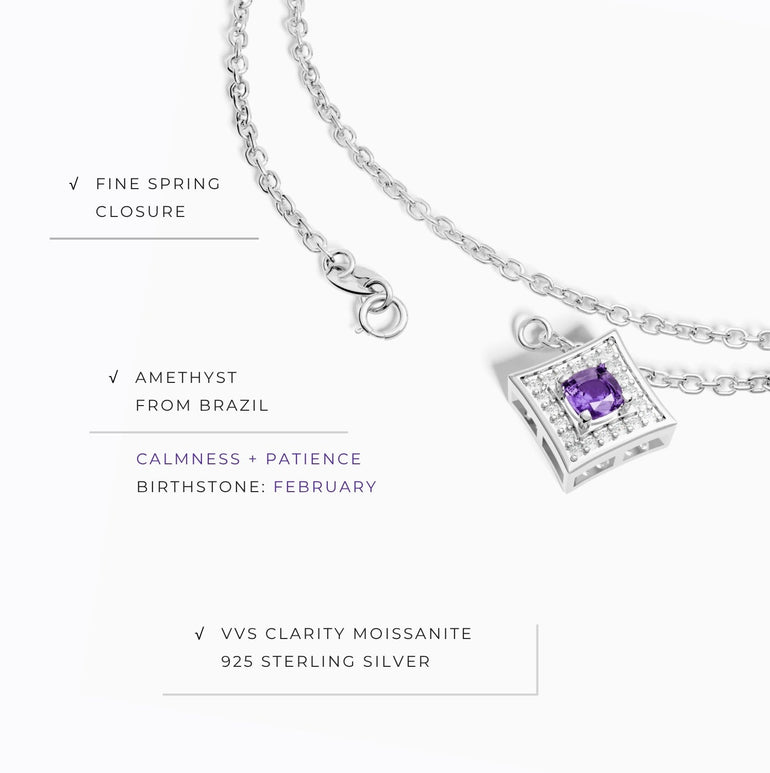 Soulful Waters Necklace - Amethyst - Serene Western