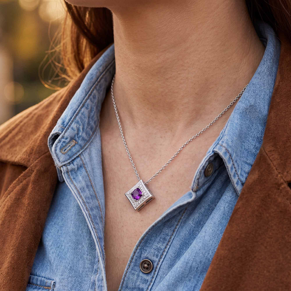 Soulful Waters Necklace - Amethyst - Serene Western