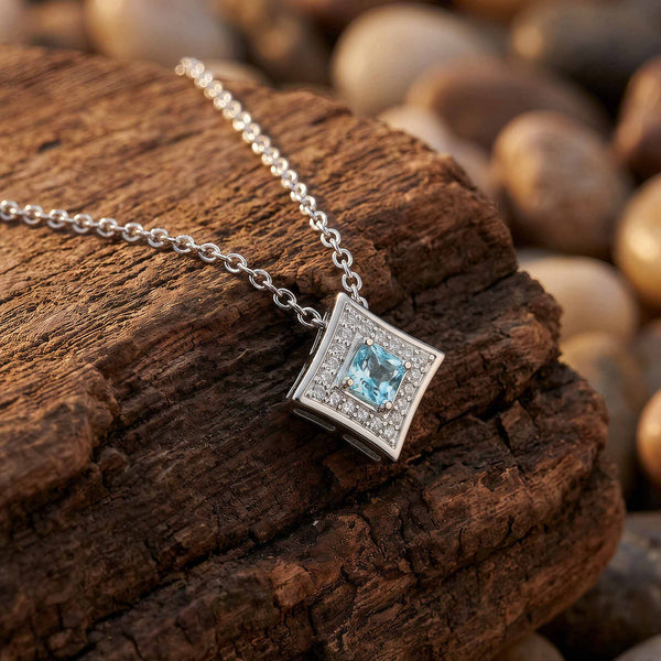 Soulful Waters Halsband - Akvamarin