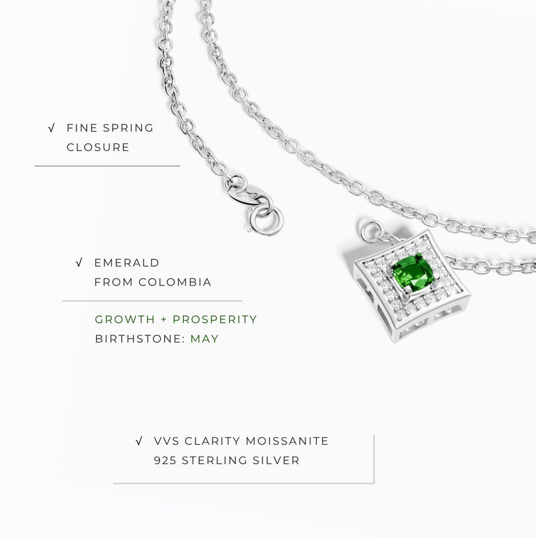 Soulful Waters Necklace - Emerald - Serene Western