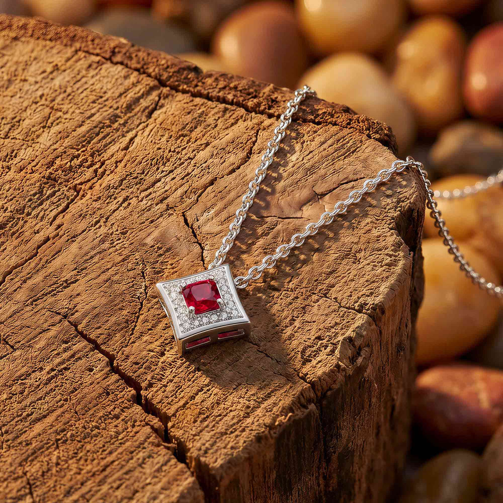 Soulful Waters Necklace - Ruby - Serene Western