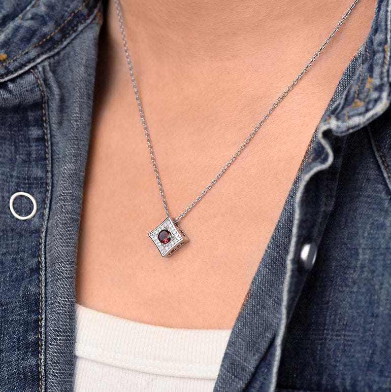 Soulful Waters Necklace - Ruby - Serene Western