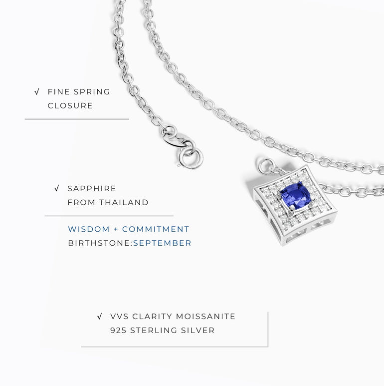 Soulful Waters Necklace - Sapphire - Serene Western