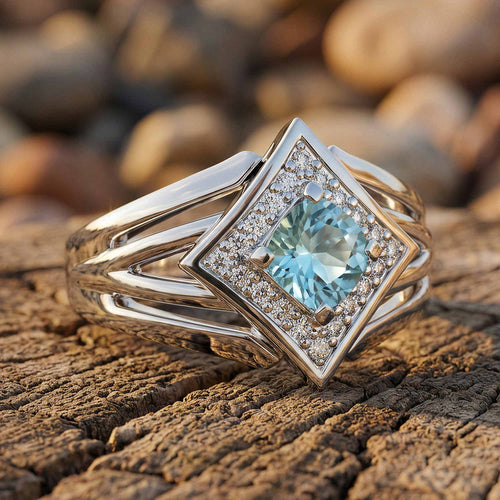 Soulful Waters Ring - Aquamarine - Serene Western