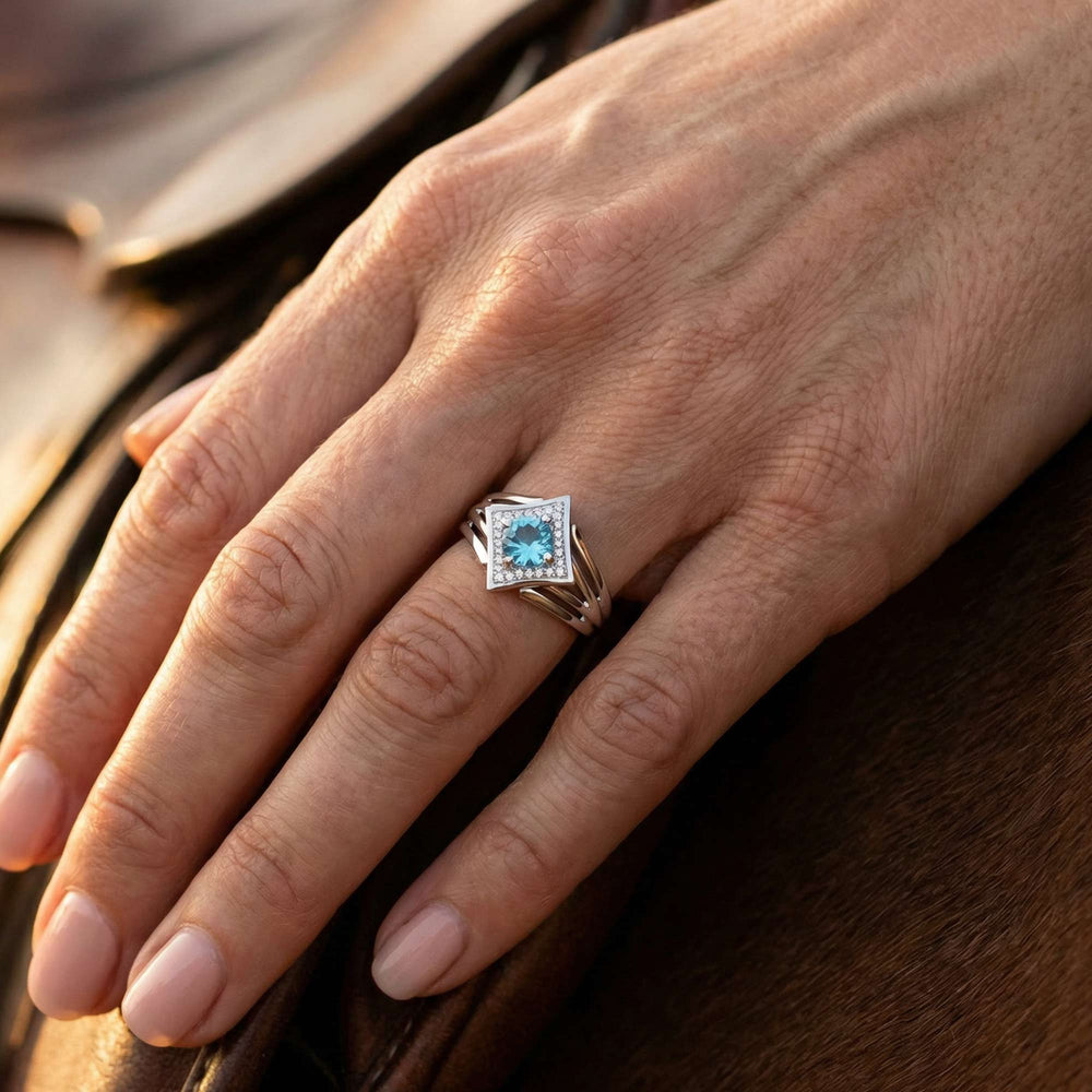 Soulful Waters Ring - Aquamarine - Serene Western