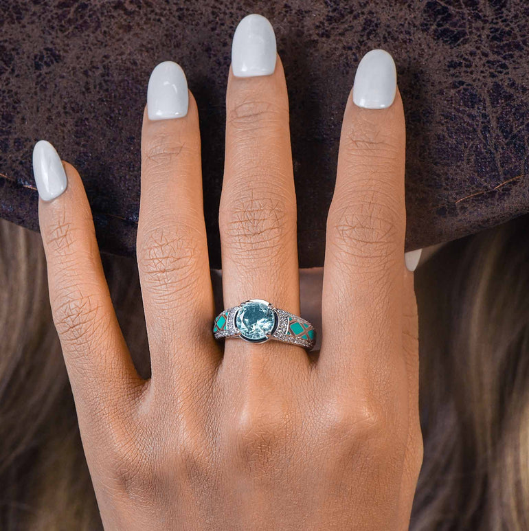 Spirit Trailblazer Ring - Aquamarine - Serene Western