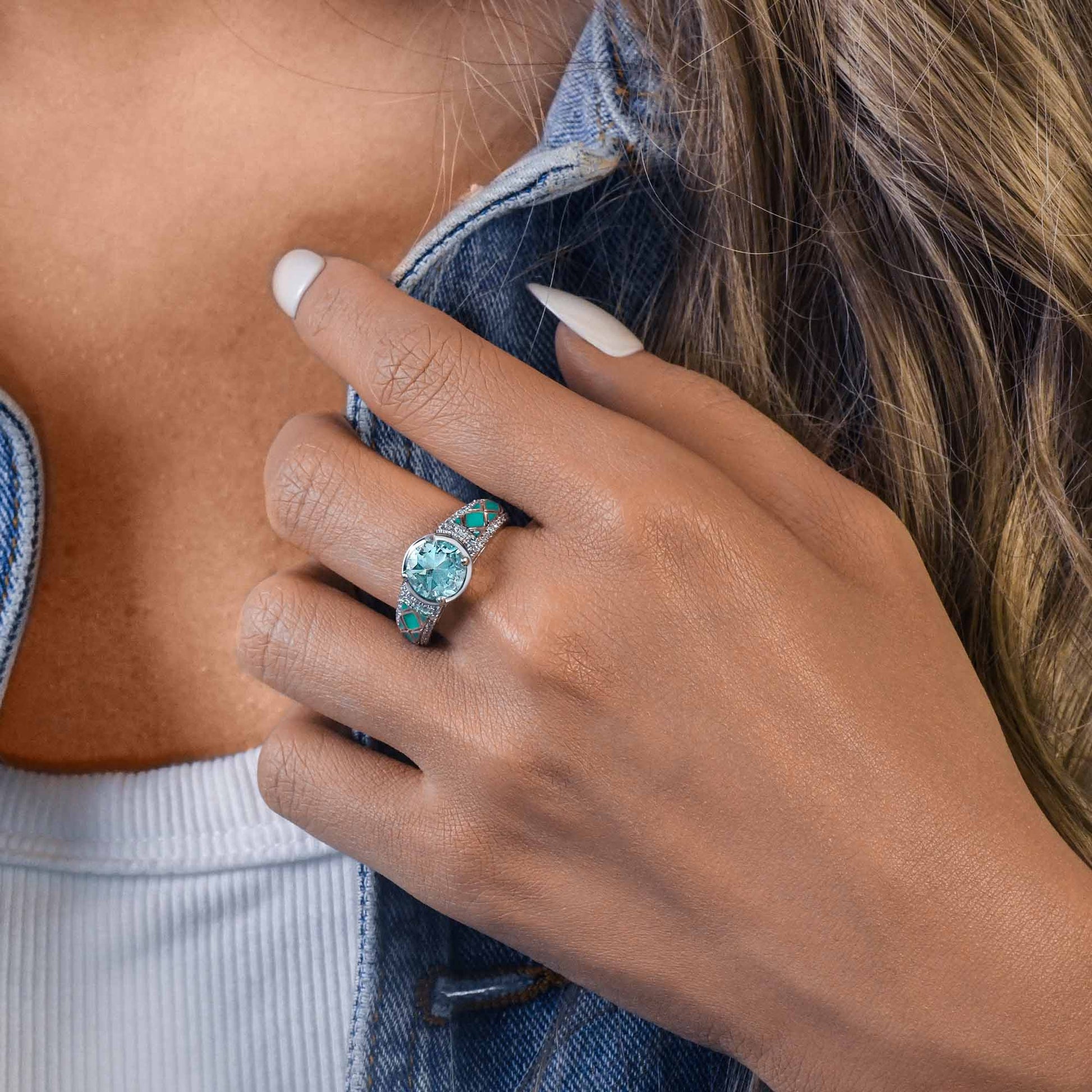 Spirit Trailblazer Ring - Aquamarine - Serene Western