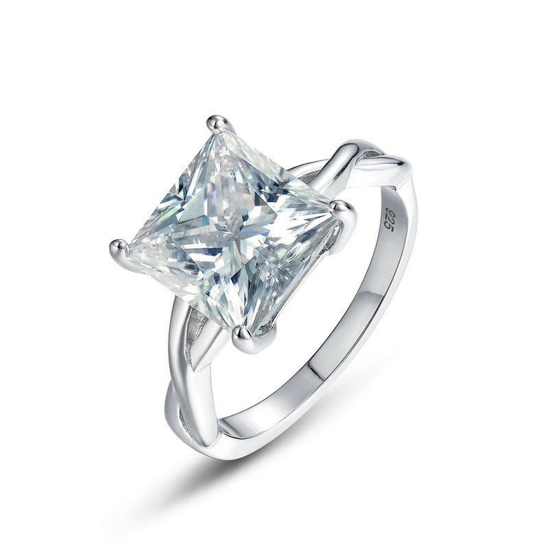 Square Radiance Ring - Moissanite - Serene Western
