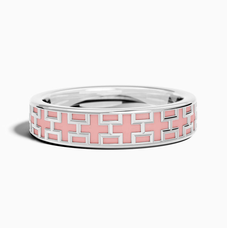 Stacked Edge Ring - Pink - Serene Western