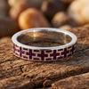 Stacked Edge Ring - Purple