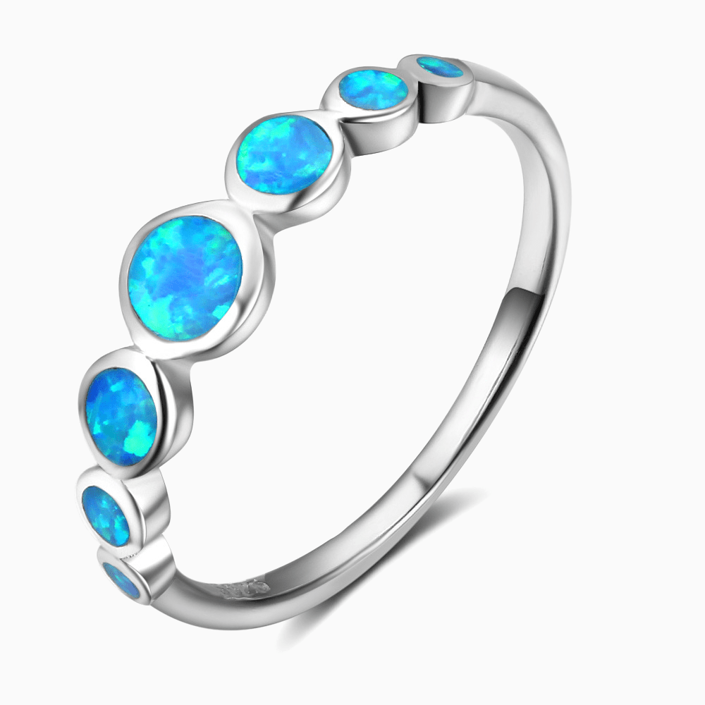 Starlit Bubbles Ring - Opal - Serene Western