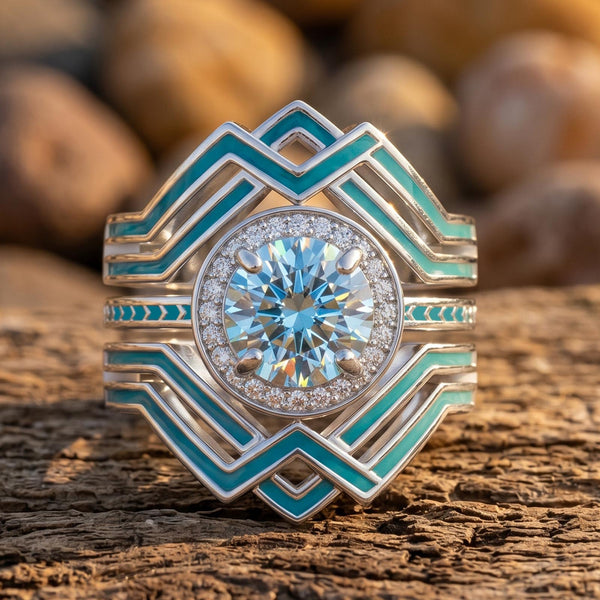 Starlit Mesa Ring - Aquamarine
