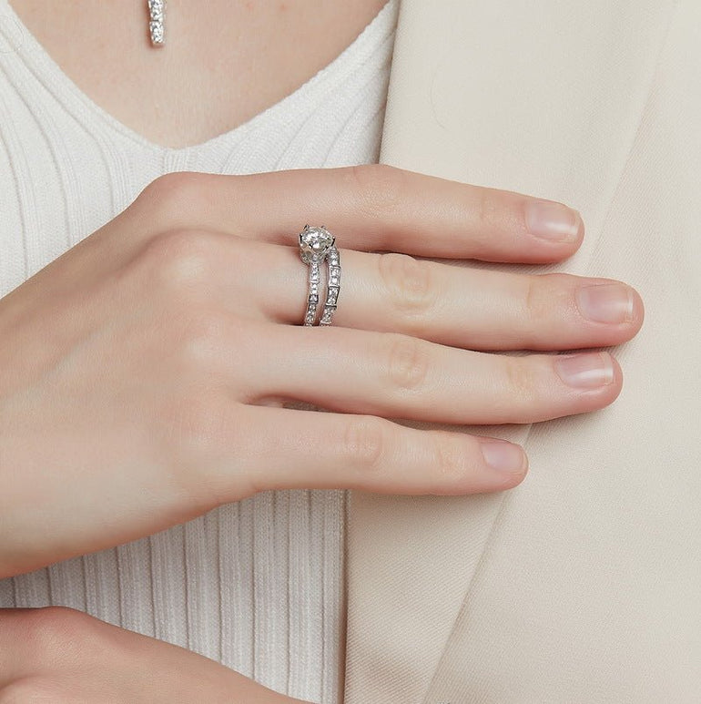 Starlit Wish Ring - Moissanite - Serene Western