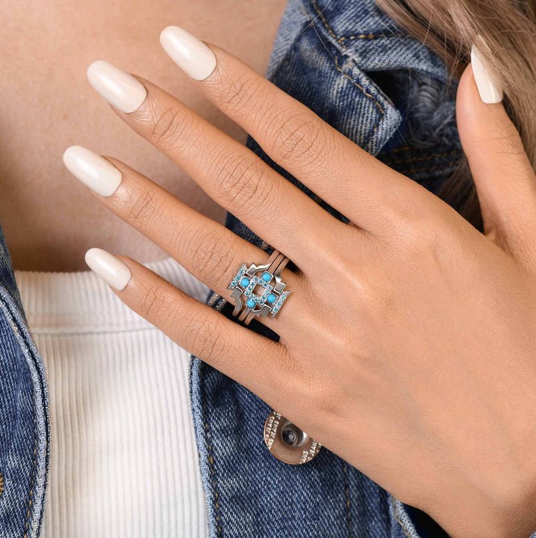 Startrail Geometry Ring - Serene Western