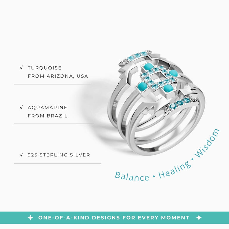 Startrail Geometry Ring - Serene Western