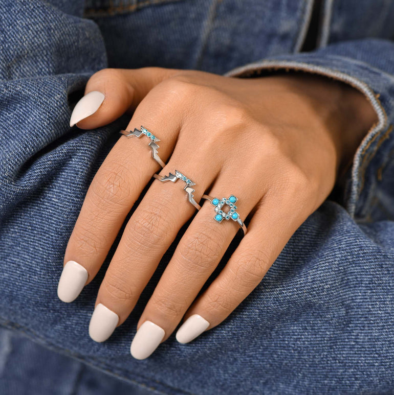 Startrail Geometry Ring - Serene Western