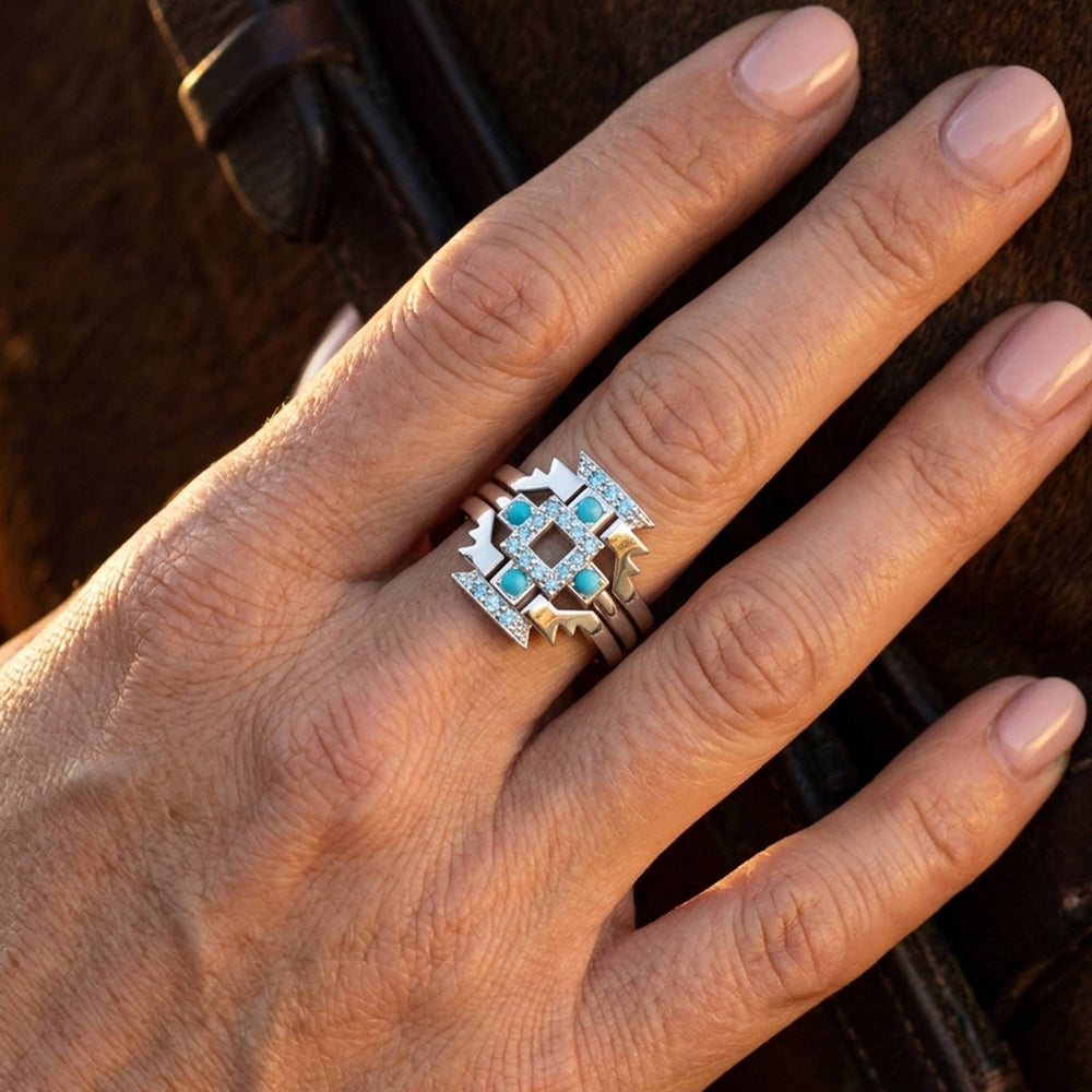 Startrail Geometry Ring - Serene Western
