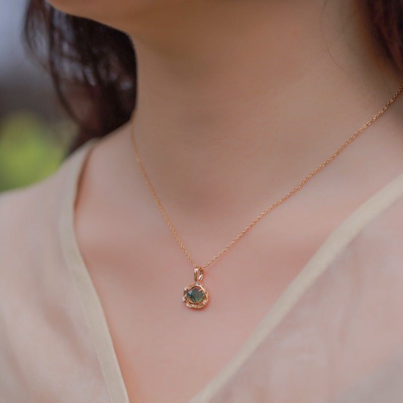 Sunlit Moss Necklace - Serene Western