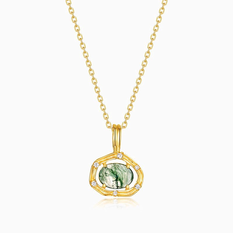 Sunlit Moss Necklace - Serene Western