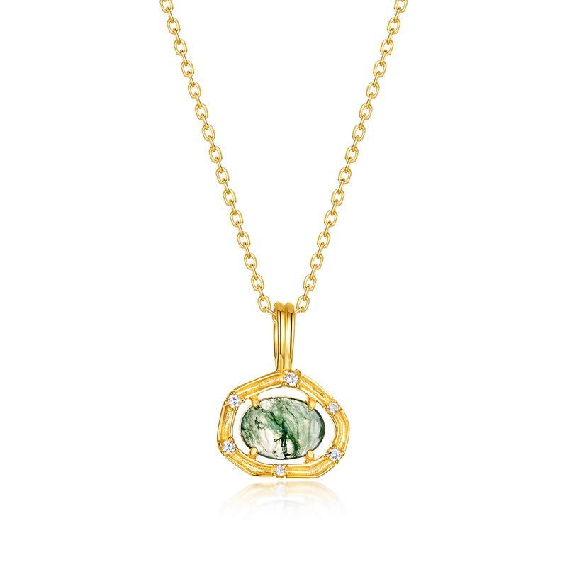 Sunlit Moss Necklace - Serene Western