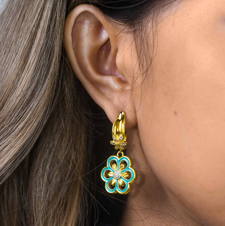 Sunlit Petal Earrings - Serene Western