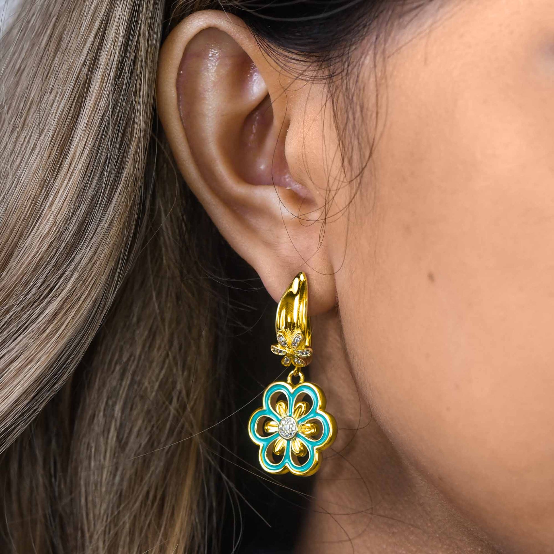 Sunlit Petal Earrings - Serene Western