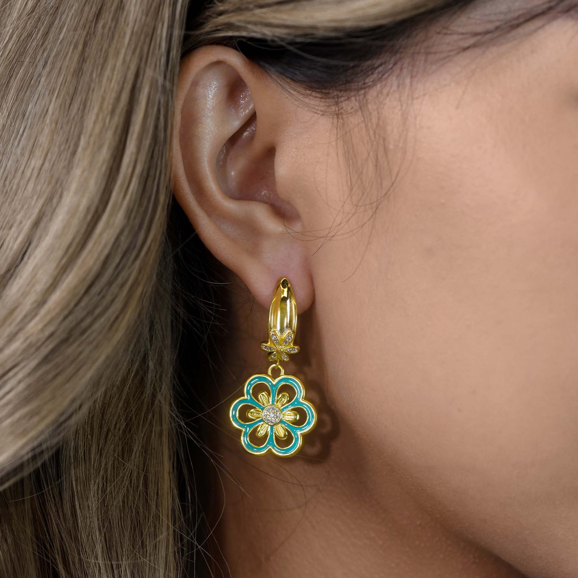 Sunlit Petal Earrings - Serene Western