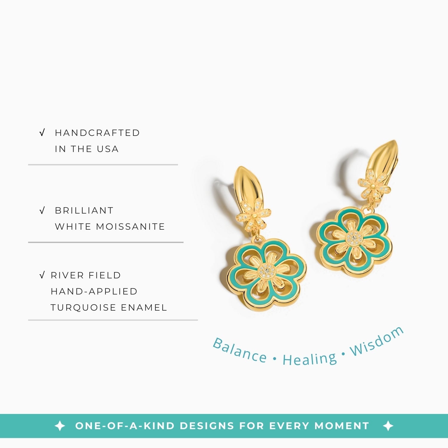 Sunlit Petal Earrings - Serene Western